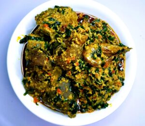 egusi soup with dried fish