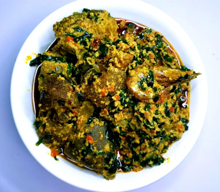 egusi soup with dried fish
